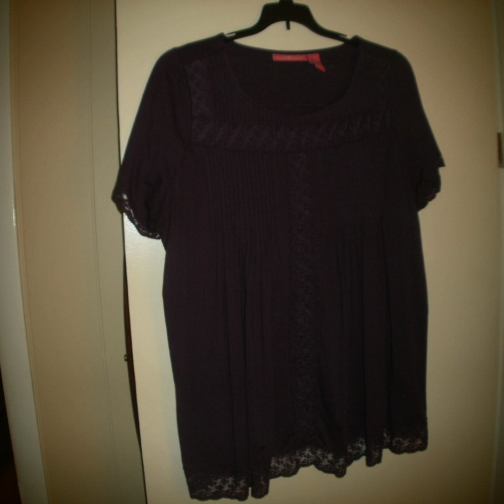 Woman's Dark Purple woman within size Large top